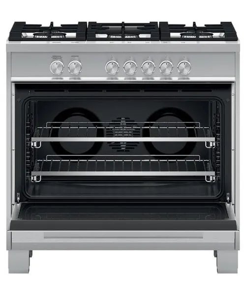 Fisher & Paykel 36" 5 Burner Contemporary Gas Range - Stainless - OR36SDG4X1