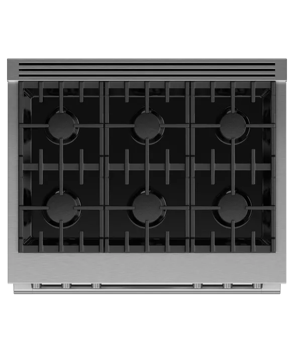 Fisher & Paykel 36" 6 Burner Professional Dual Fuel Range Natural Gas - Stainless - RDV3-366-N