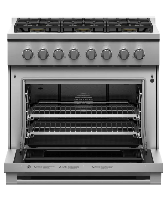 Fisher & Paykel 36" 6 Burner Professional Gas Range Natural Gas - Stainless - RGV3-366-N