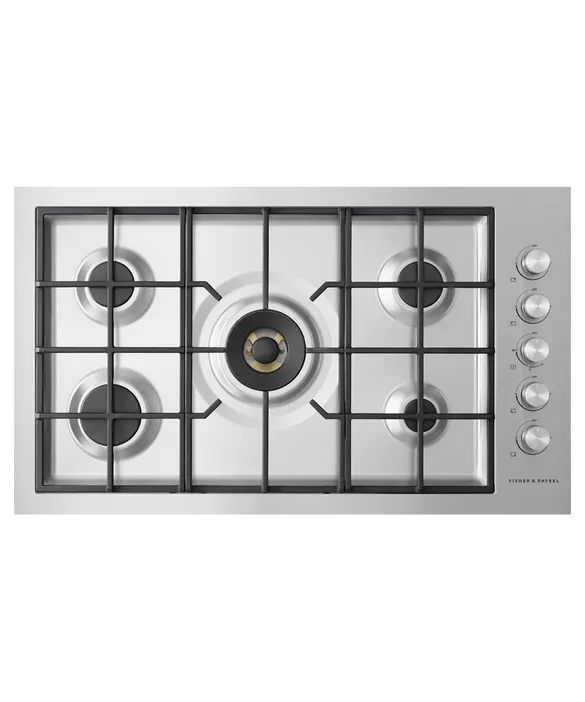Fisher & Paykel 36" Contemporary Gas Cooktop LPG Flush Fit - Stainless - CG365DLPRX2 N