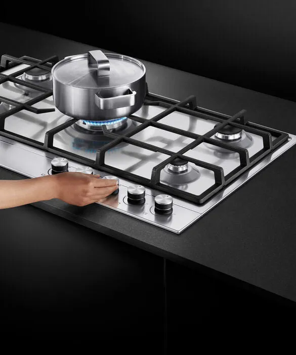 Fisher & Paykel 36" Contemporary Gas Cooktop LPG - Stainless - CG365DLPX1 N