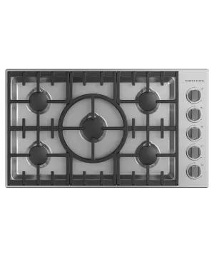 Fisher & Paykel 36" Professional Gas Cooktop Natural Gas - Stainless - CDV3-365N