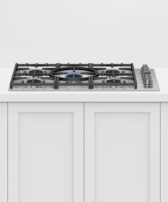 Fisher & Paykel 36" Professional Gas Cooktop Natural Gas - Stainless - CDV3-365N