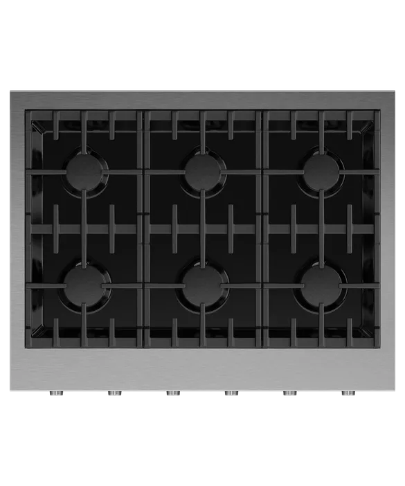 Fisher & Paykel 36" Professional Gas Rangetop LPG - Stainless - CPV3-366-L