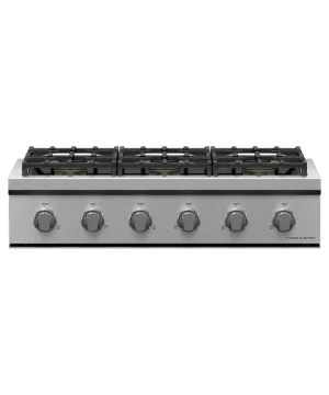 Fisher & Paykel 36" Professional Gas Rangetop LPG - Stainless - CPV3-366-L