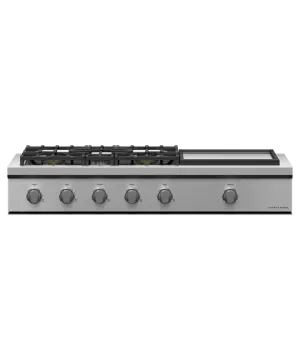 Fisher & Paykel 48" Professional Gas Rangetop With Griddle LPG - Stainless - CPV3-485GD-L