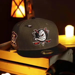 New Era 59Fifty Nhl Anaheim Ducks 30Th Anniversary Two Tone / Red Uv Fitted Cap   Meat Cleaver Pin Shop & Save Today