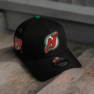 Deal Frenzy Today New Jersey Devils Nhl Black Kelly Green Uv / New Era 9Forty A-Frame