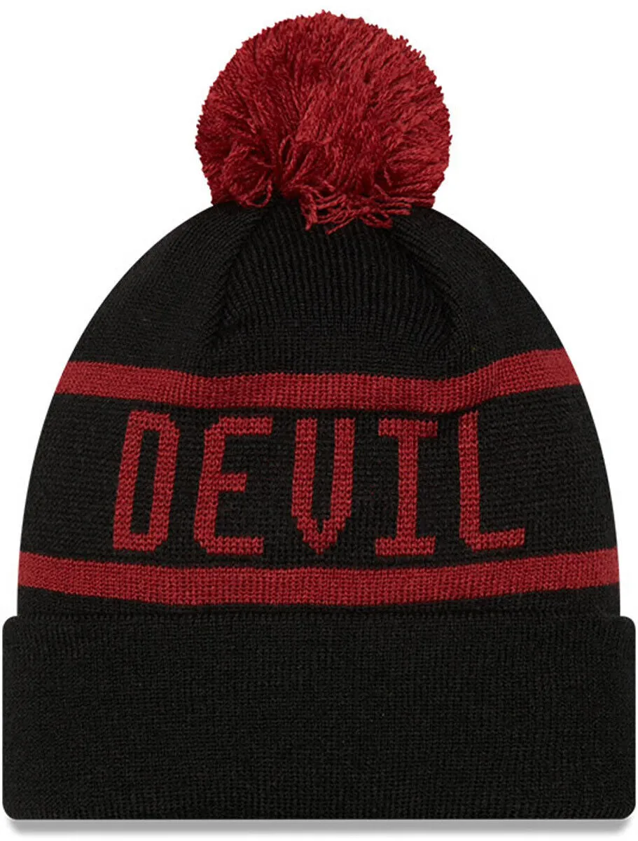 Tasmanian Devil New Era Kids Looney Tunes Jake Cuff Knit Bobble Hat Clearance Blowout