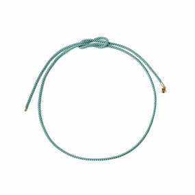 Hart - Aqua Cord Necklace Big Sale Today Trending Hot Picks