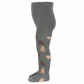 End-of-Week Deals Mp Danmark Christmas Tights Grey Melange