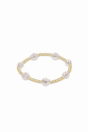 Todays Mega Savings Trending Now Offer Admire Gold 3Mm Bead Bracelet Pearl