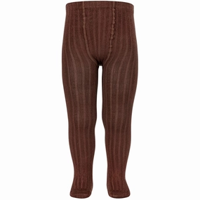 Cndor Tights Rib Basis Brown Mega Online Discount