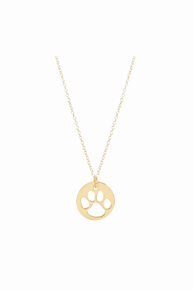 Online Exclusive Offer Todays Hot Savings 16" Necklace Gold - Paw Print Gold Disc