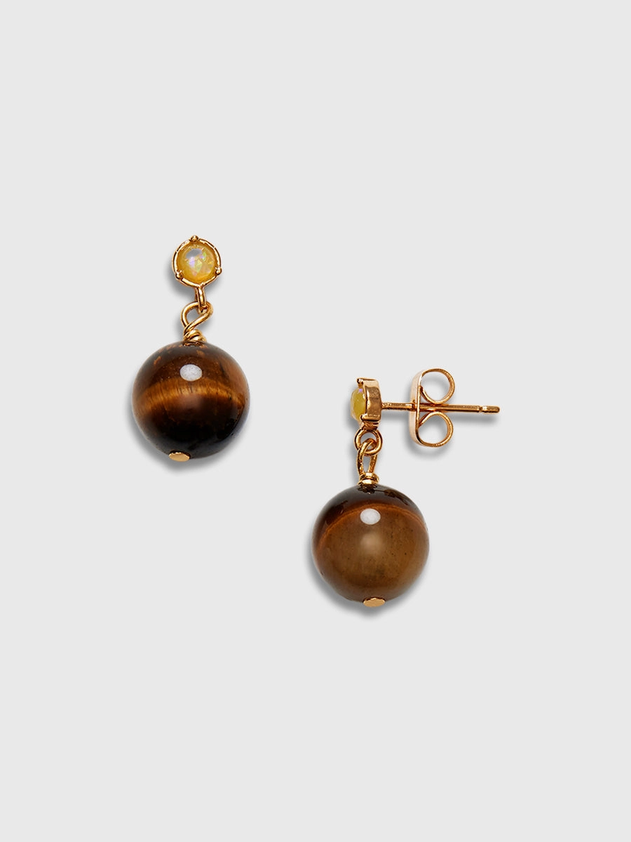 Surprise Offer Now Ball Earrings In Eye Of The Tiger