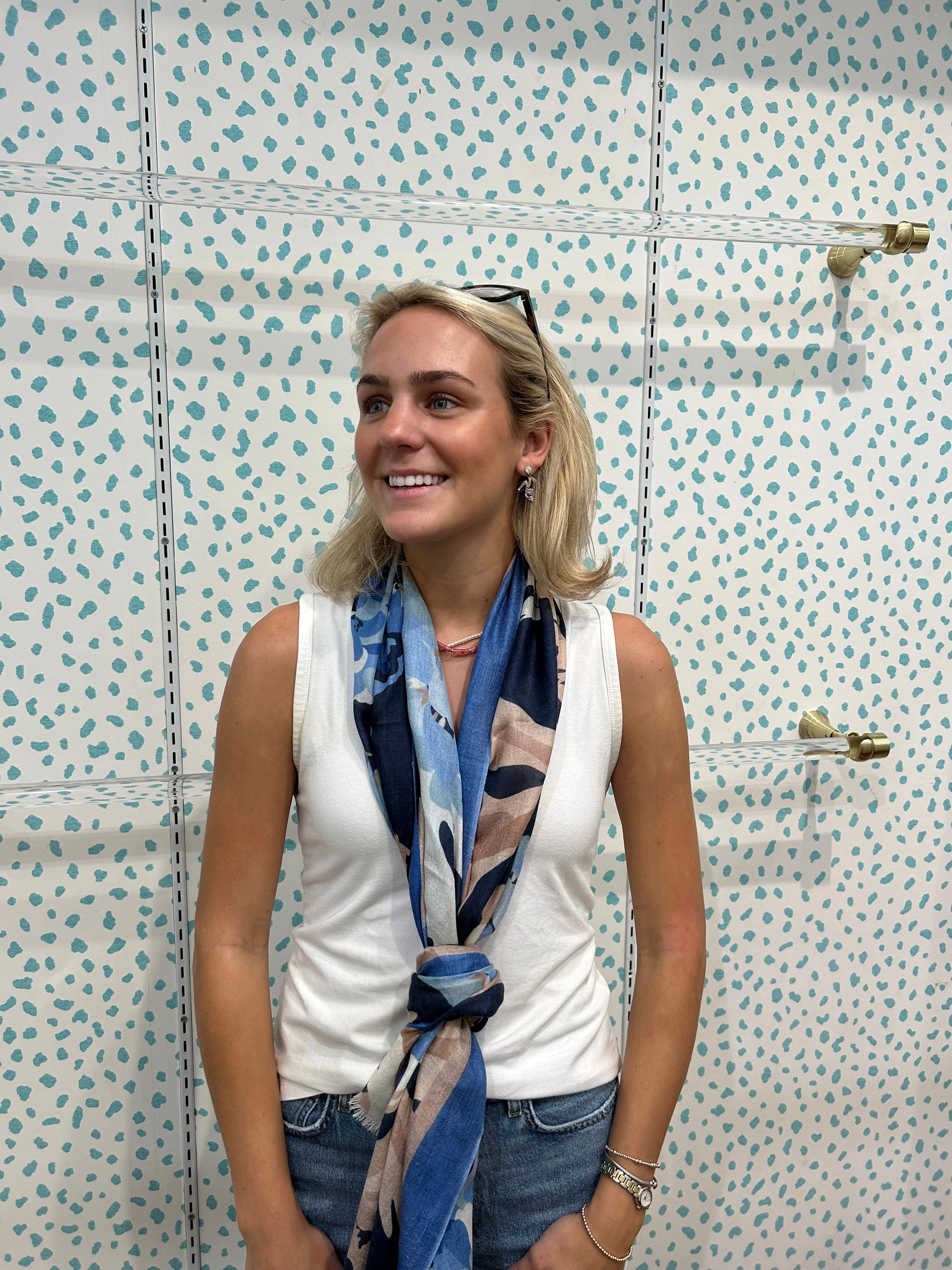 Dont Wait! Save Special Occasion Discount Moody Blooms Print Scarf
