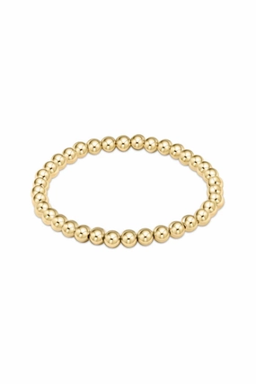 Must-Have Items Extends Classic Gold 5Mm Bead Bracelet