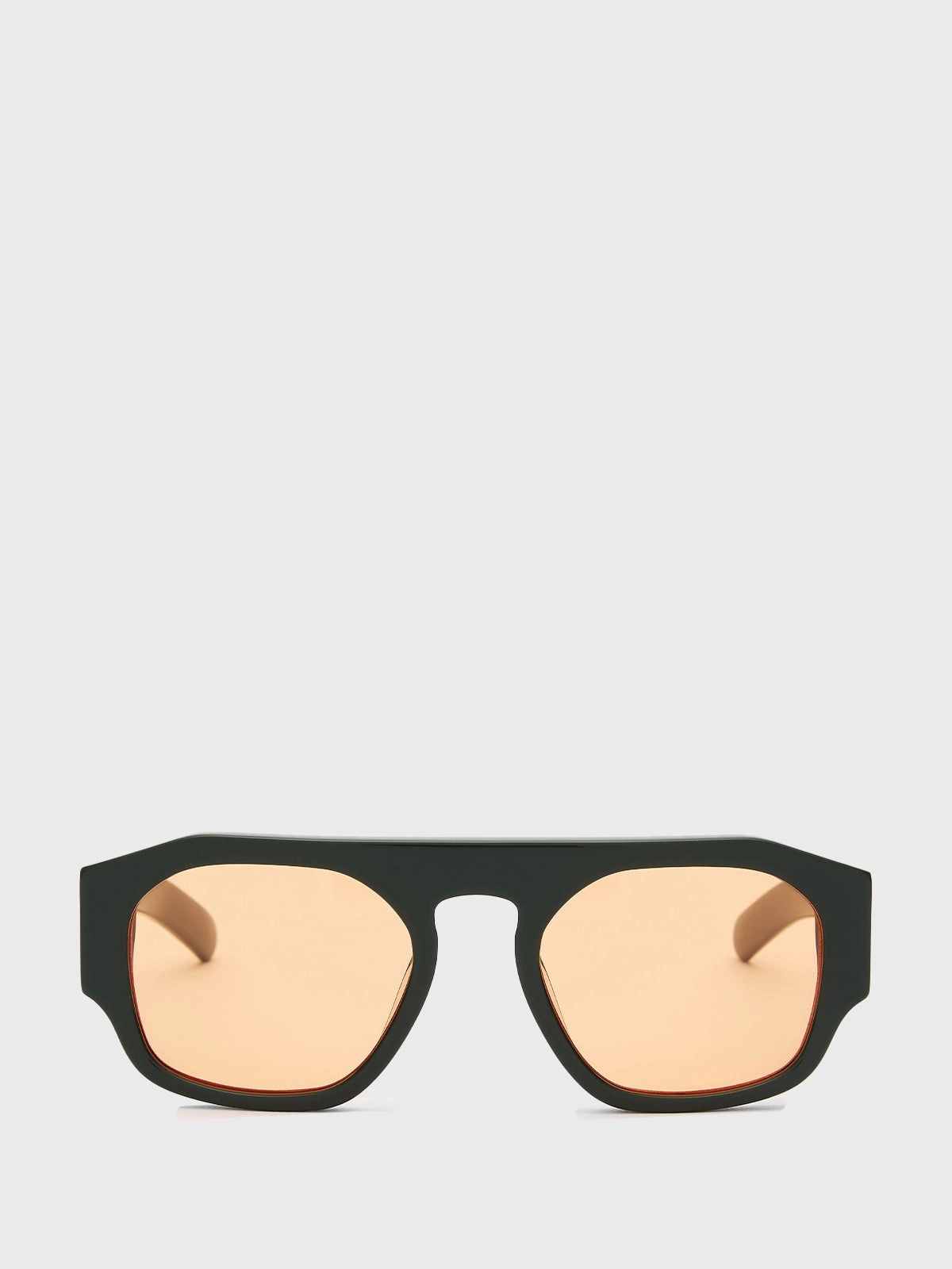 Limited Time Hot Deal Shop Smart Deals Flatlist X Sunflower Shade 02 Sunglasses In Forest Green And Solid Orange Lens