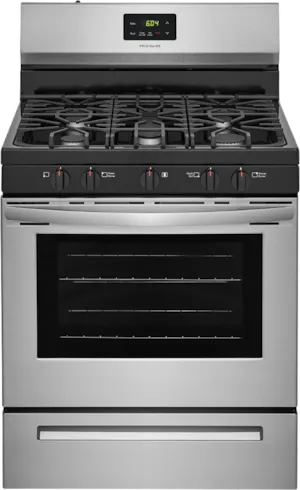Frigidaire 30" Free Standing Gas Range Manual Clean 5 Burner - Stainless - FCRG3052AS
