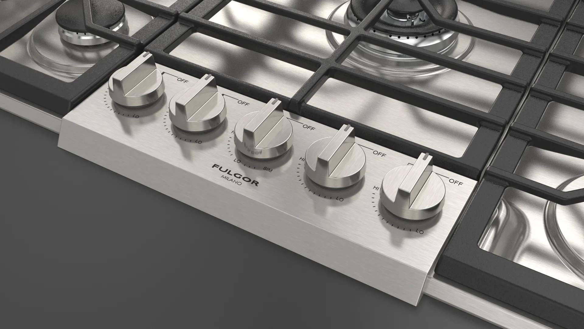 Fulgor Milano 400 Series 30" Pro Gas Cooktop - Stainless - F4PGK305S1