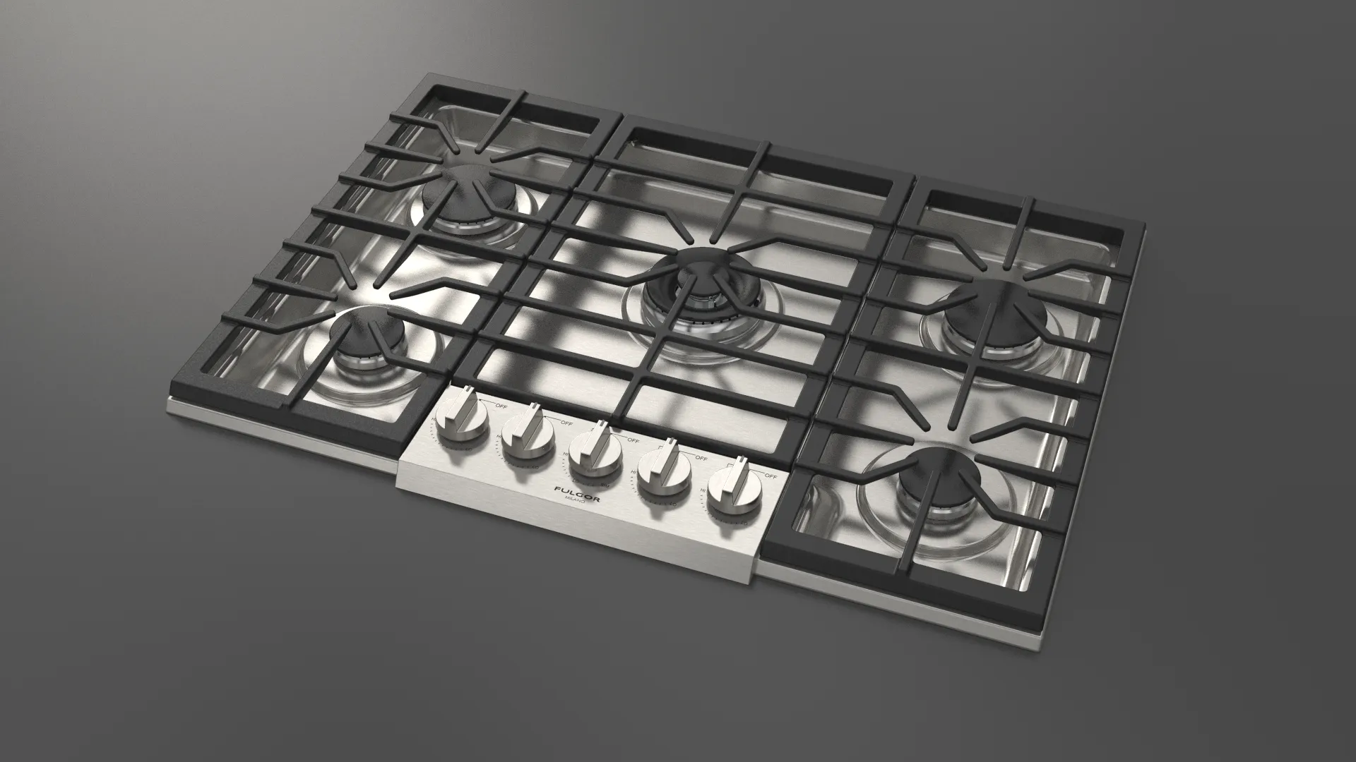 Fulgor Milano 400 Series 30" Pro Gas Cooktop - Stainless - F4PGK305S1