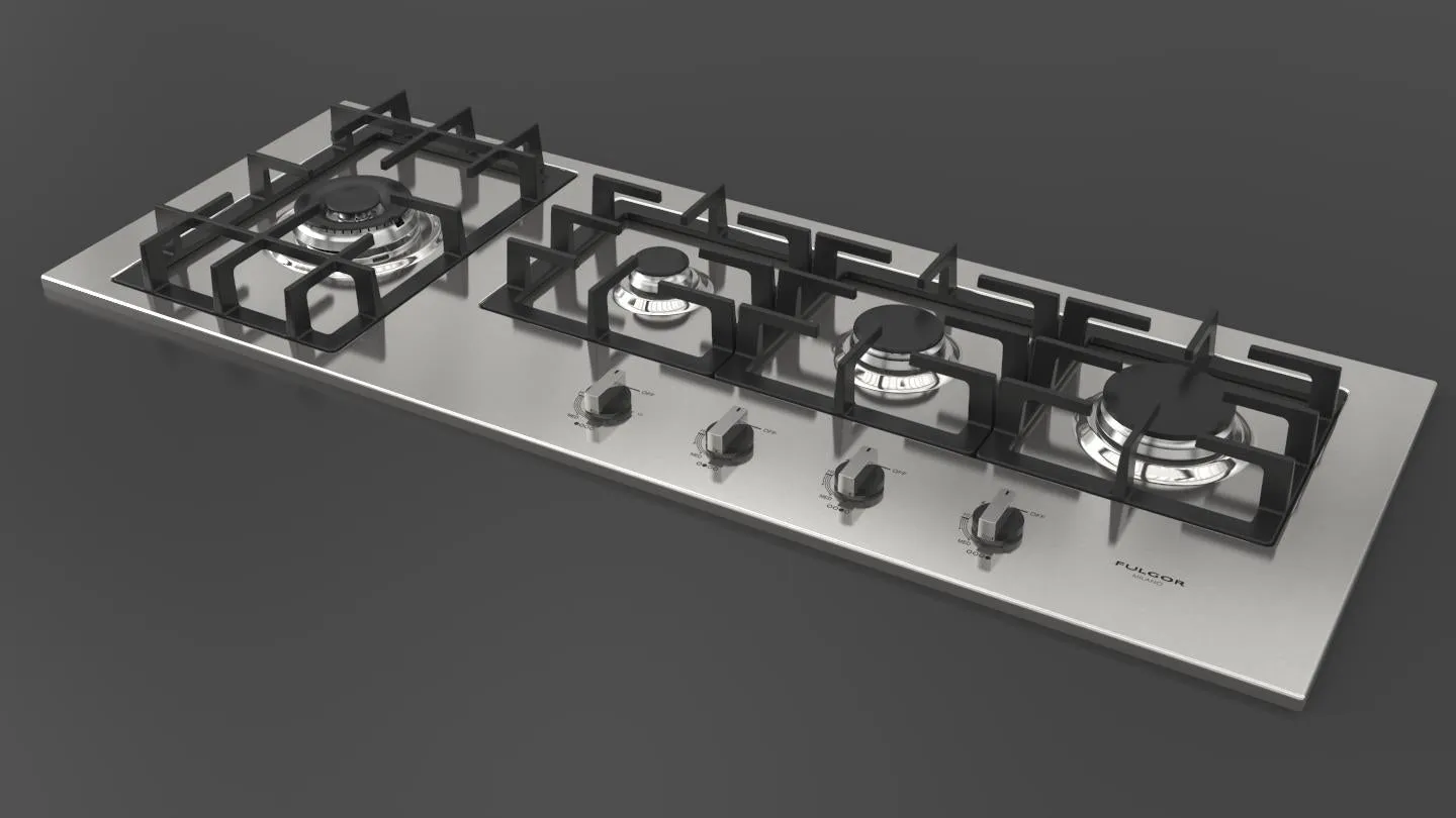 Fulgor Milano 400 Series 42" Gas Cooktop - Stainless - F4GK42S1