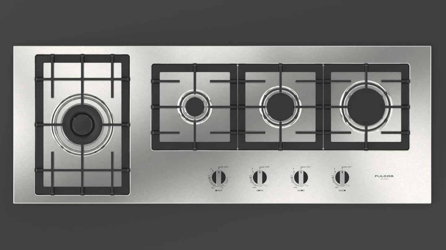 Fulgor Milano 400 Series 42" Gas Cooktop - Stainless - F4GK42S1