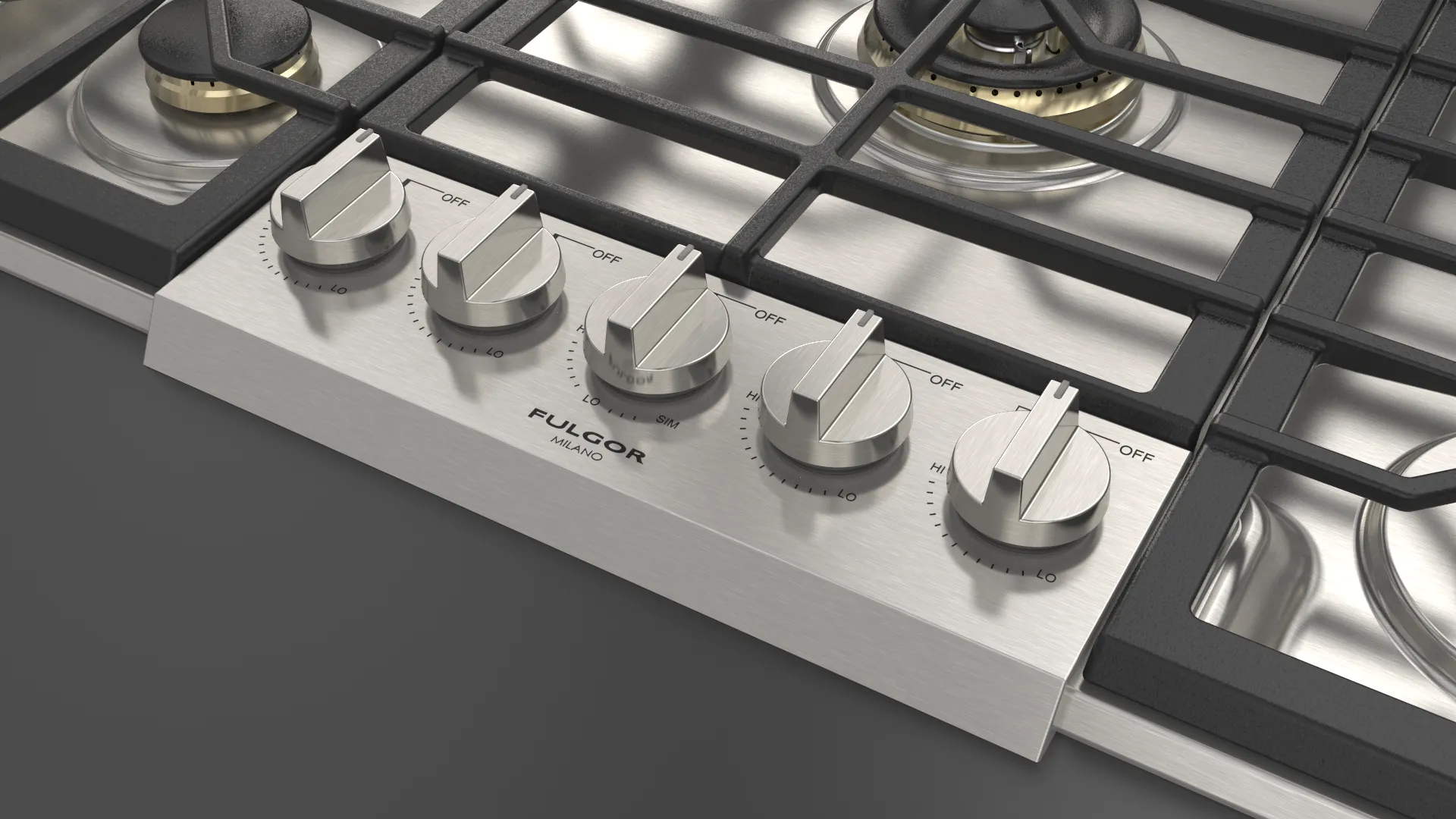 Fulgor Milano 600 Series 30" Pro Gas Cooktop - Stainless - F6PGK305S1