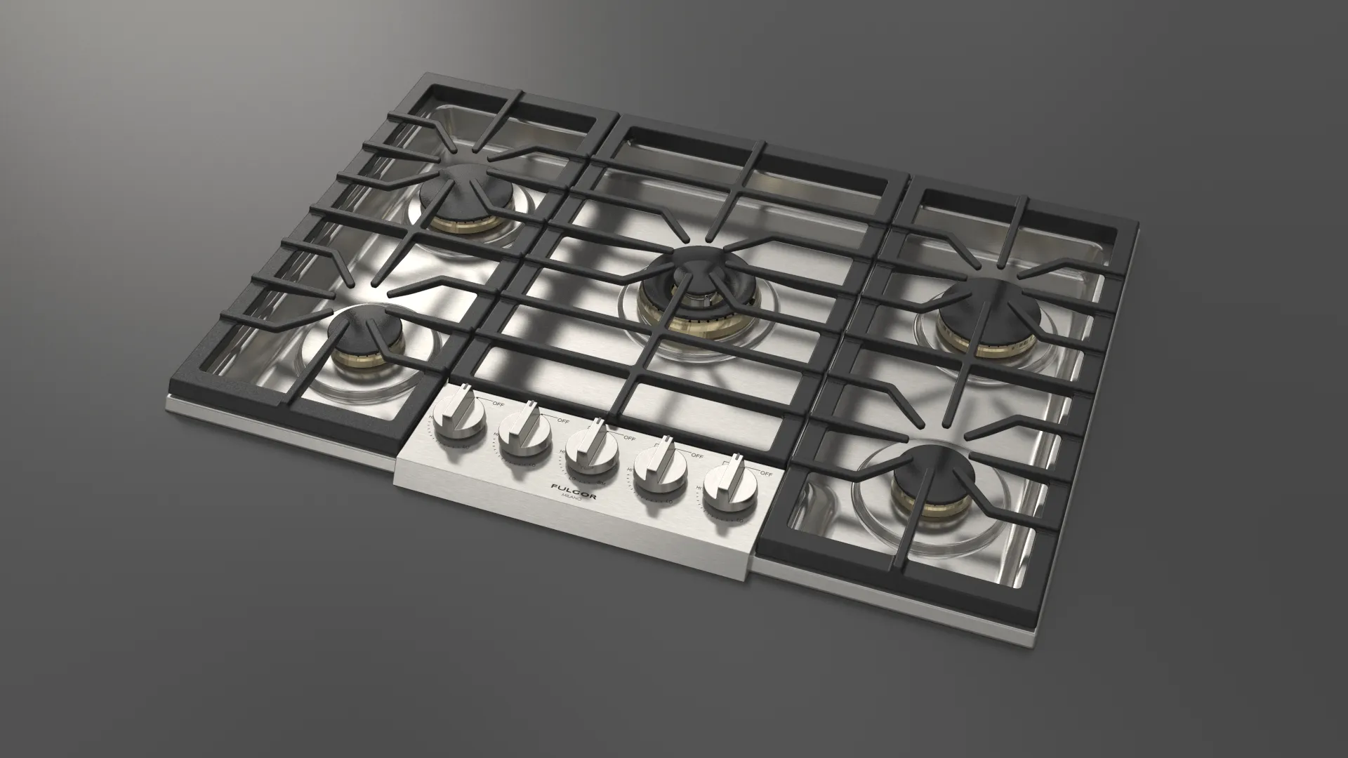 Fulgor Milano 600 Series 30" Pro Gas Cooktop - Stainless - F6PGK305S1