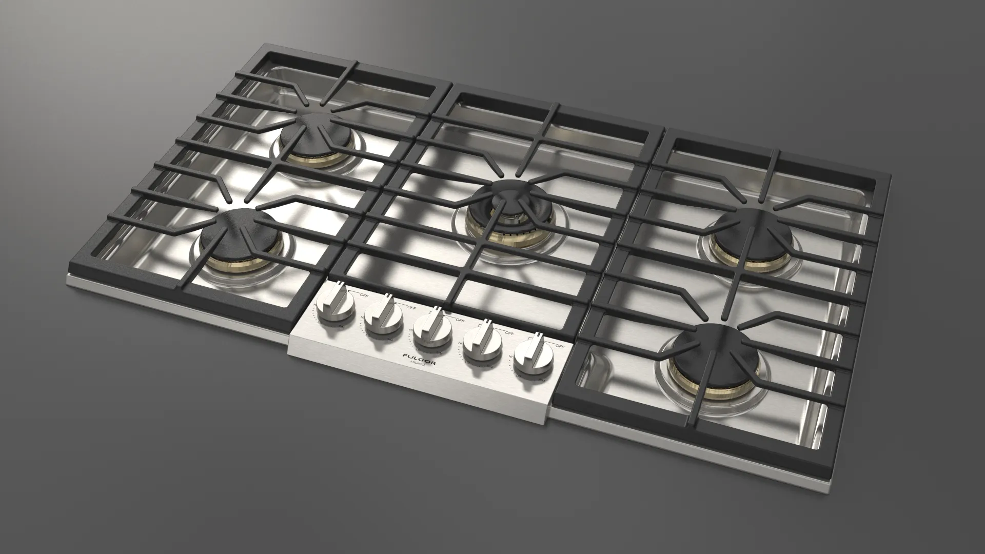 Fulgor Milano 600 Series 36" Pro Gas Cooktop - Stainless - F6PGK365S1