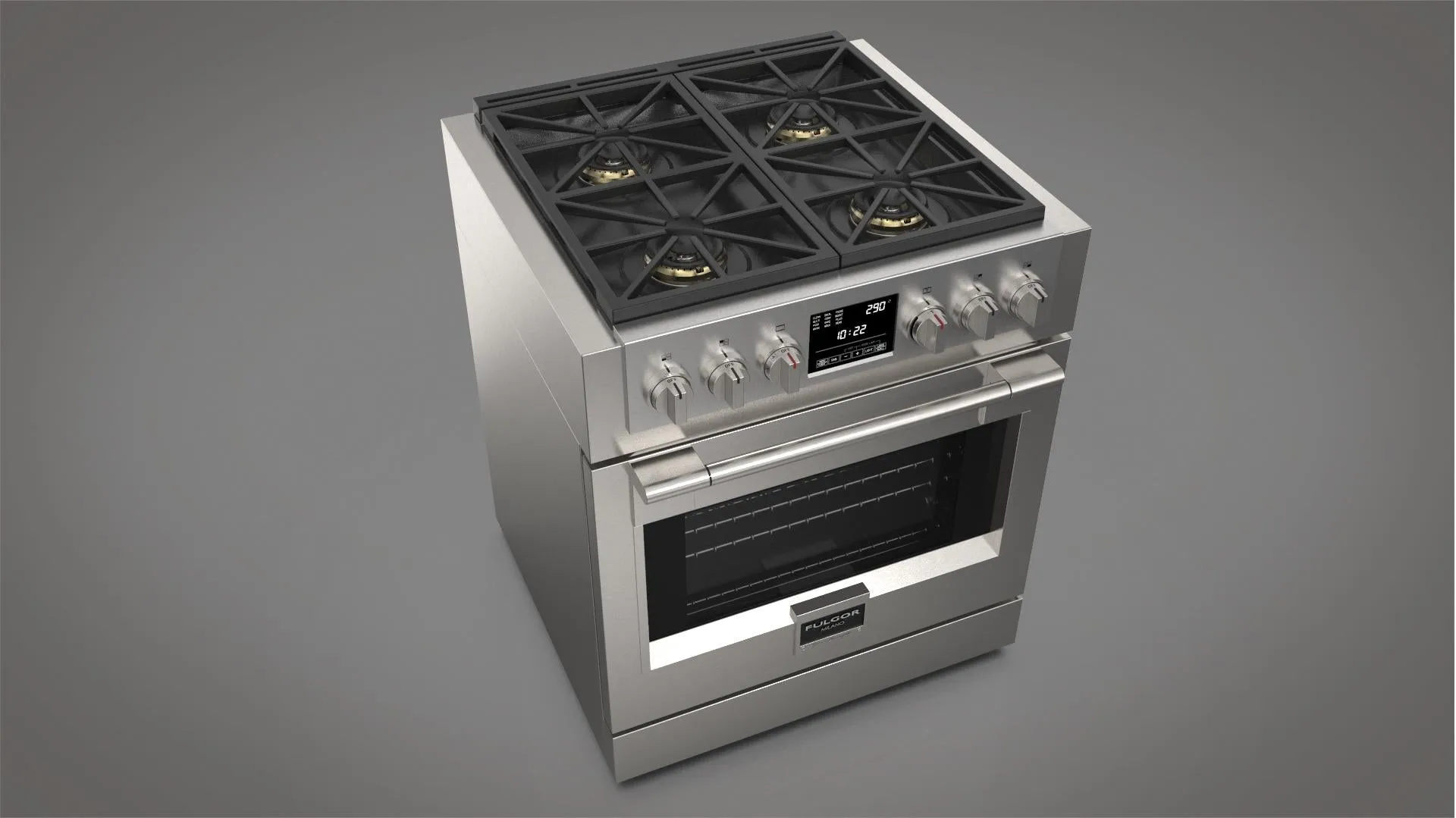 Fulgor Milano 600 Series Sofia 30" Professional Dual Fuel Range - Stainless - F6PDF304S1
