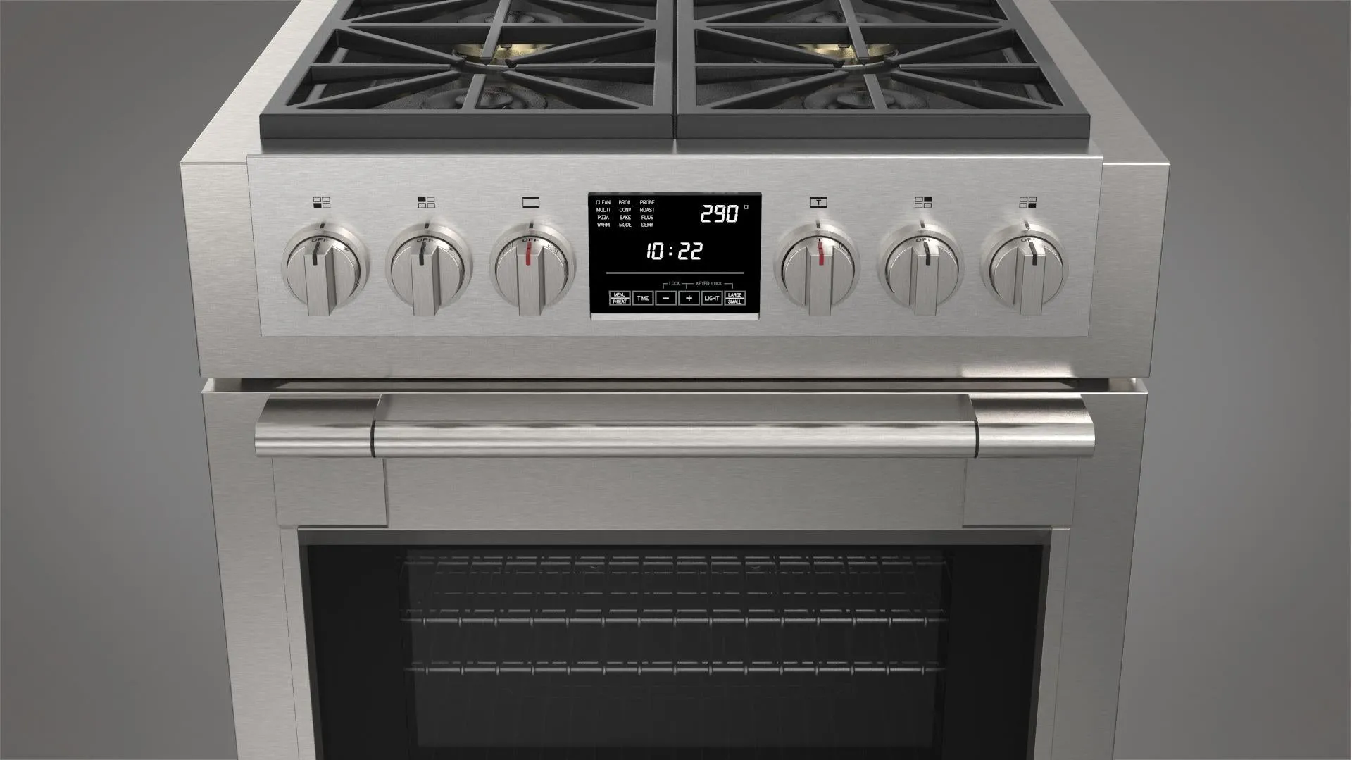 Fulgor Milano 600 Series Sofia 30" Professional Dual Fuel Range - Stainless - F6PDF304S1