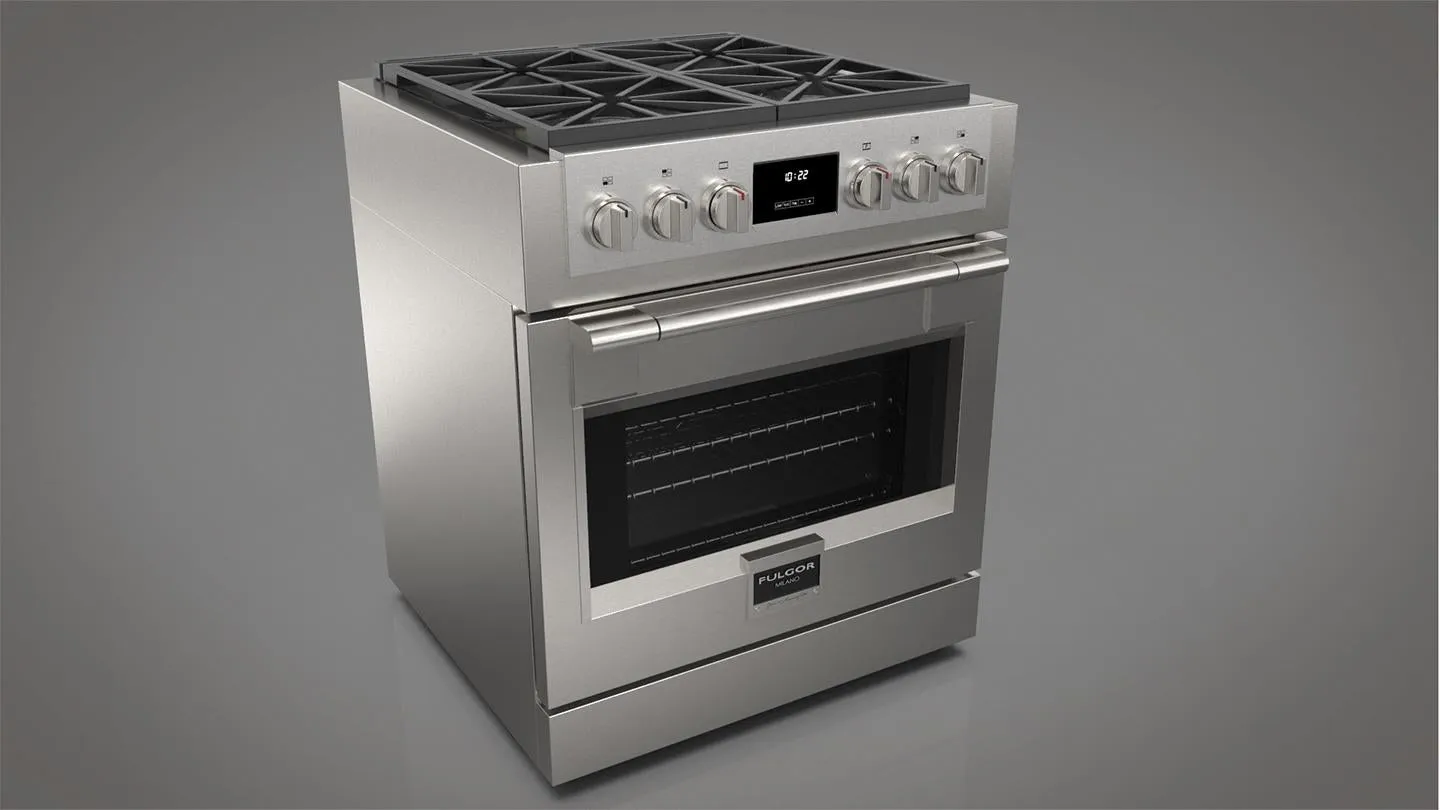 Fulgor Milano 600 Series Sofia 30" Professional Gas Range - Stainless - F6PGR304S2