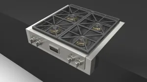 Fulgor Milano 600 Series Sofia  30" Professional Gas Rangetop - Stainless - F6GRT304S1