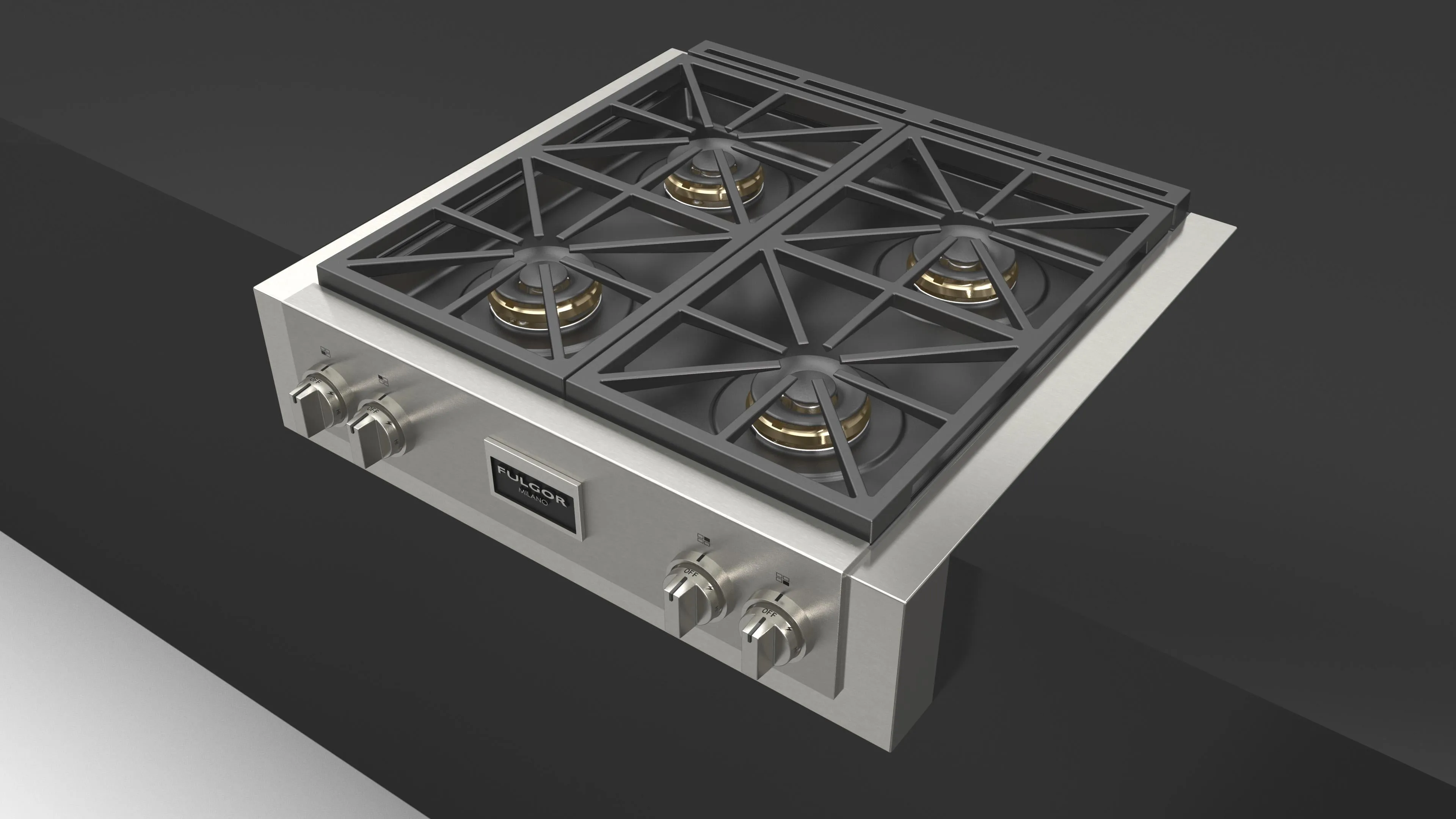 Fulgor Milano 600 Series Sofia  30" Professional Gas Rangetop - Stainless - F6GRT304S1