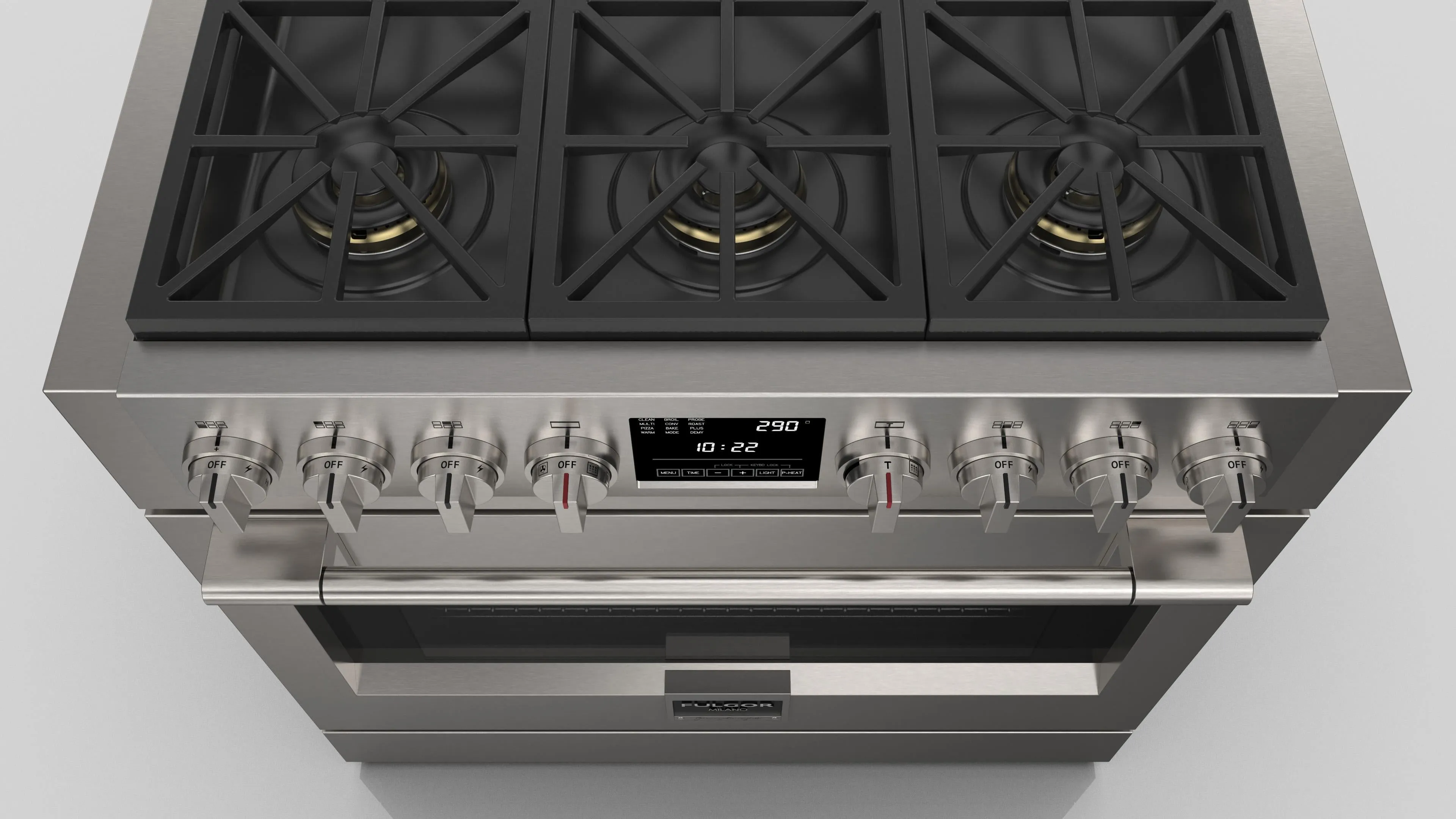 Fulgor Milano 600 Series Sofia 36" Professional Dual Fuel Range - Stainless - F6PDF366S1