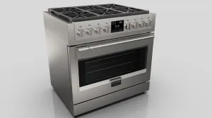 Fulgor Milano 600 Series Sofia 36" Professional Dual Fuel Range - Stainless - F6PDF366S1