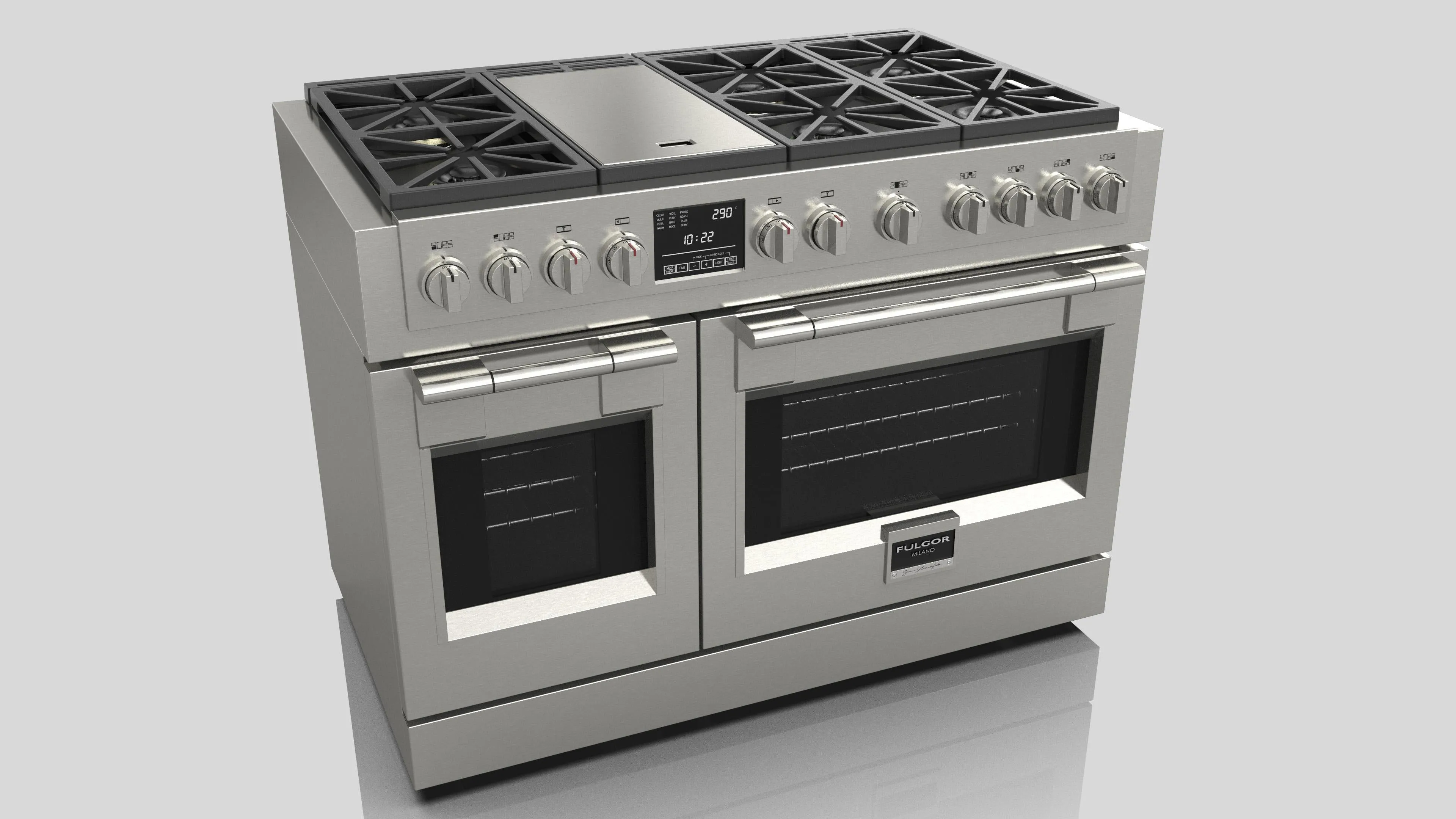 Fulgor Milano 600 Series Sofia 48" Professional Dual Fuel Range - Stainless - F6PDF486GS1
