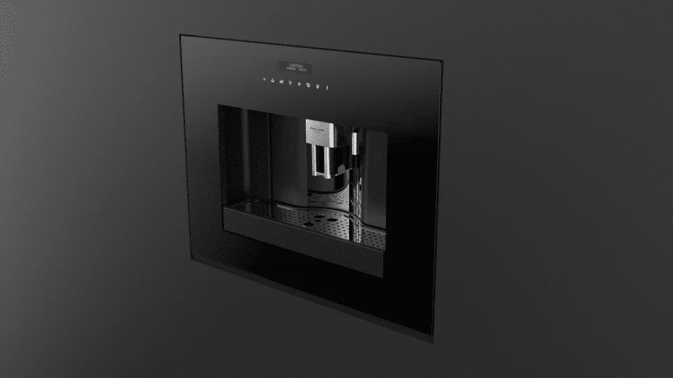 Fulgor Milano F7BC24B1 24" Built-In Coffee Machine - Black Glass