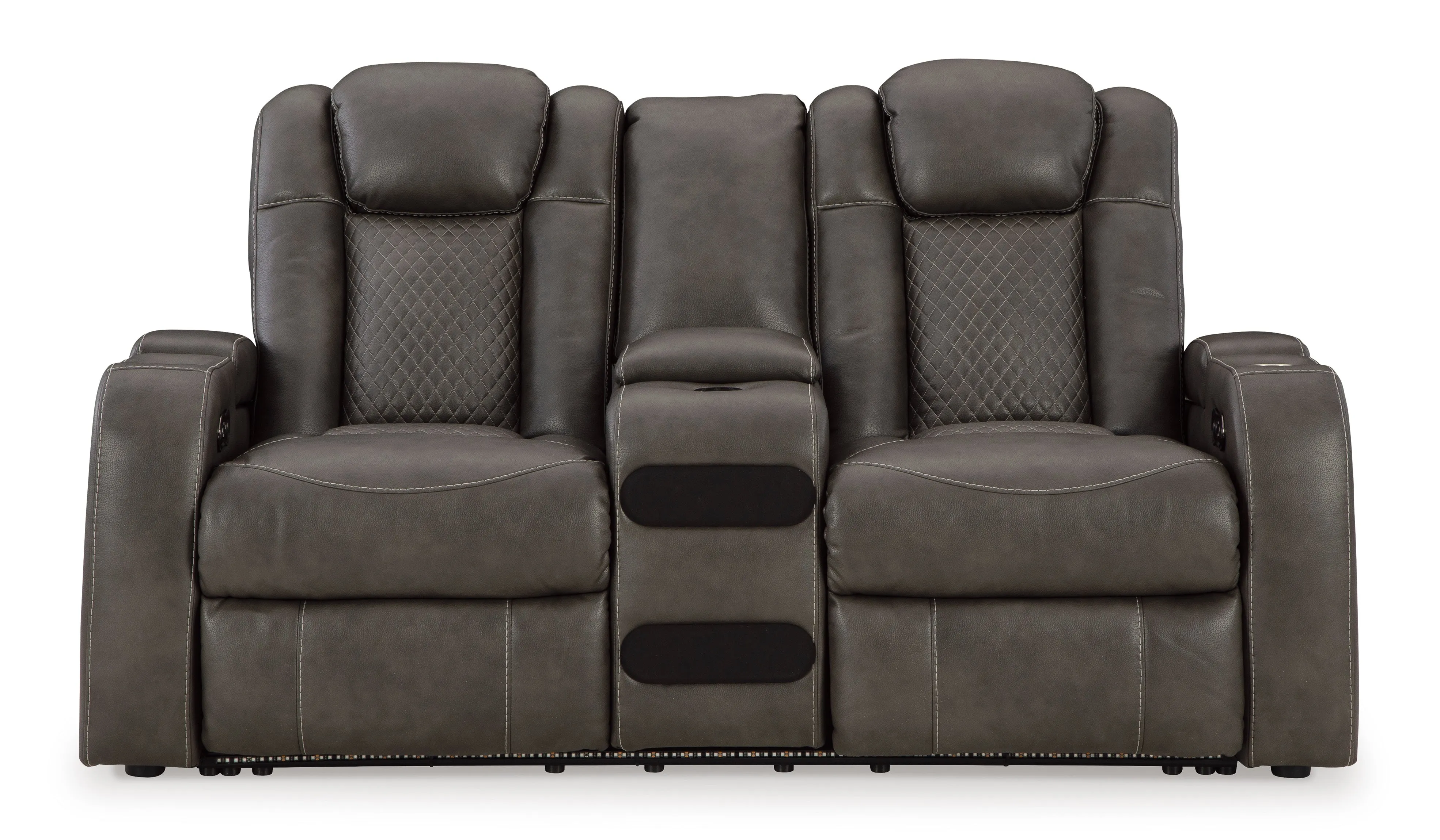 Fyne-Dyme Power Reclining Loveseat with Console