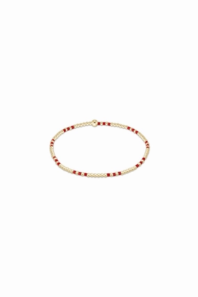 Gameday Hope Joy Pattern 2Mm Bead Bracelet - Bright Red Special Online Offer Sale Ending Soon