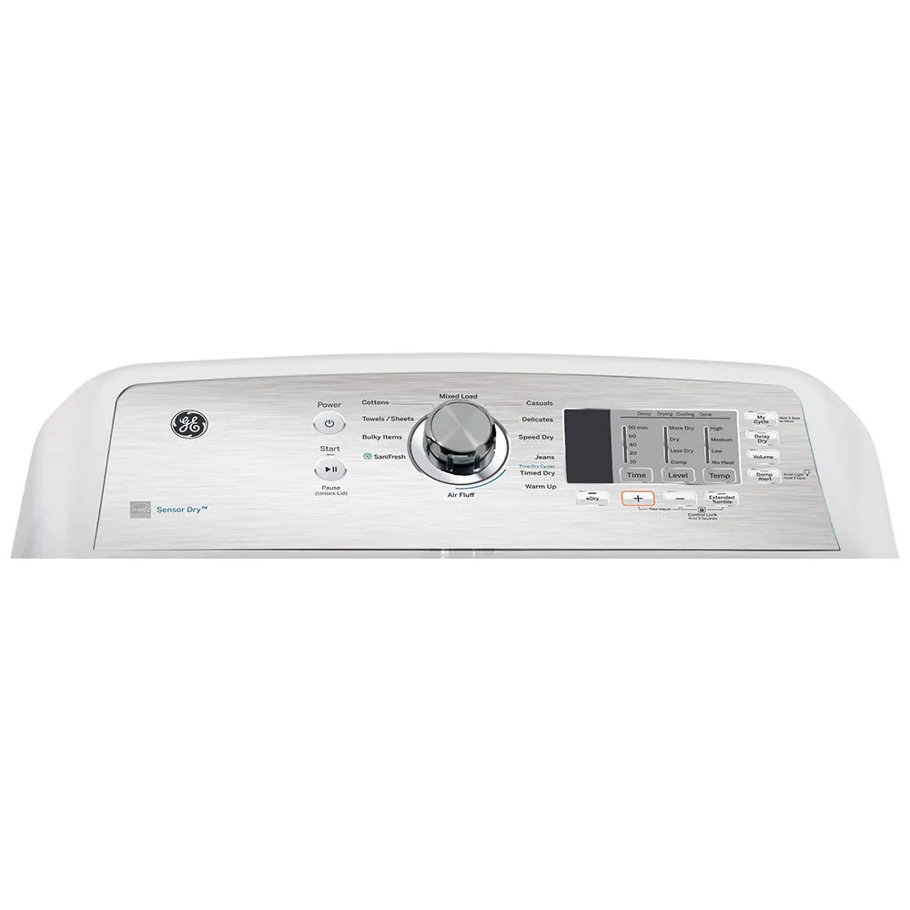 GE 27" 7.3 Cu Ft Top Load Gas Dryer 11 Cycles - White - GTD65GBMRWS