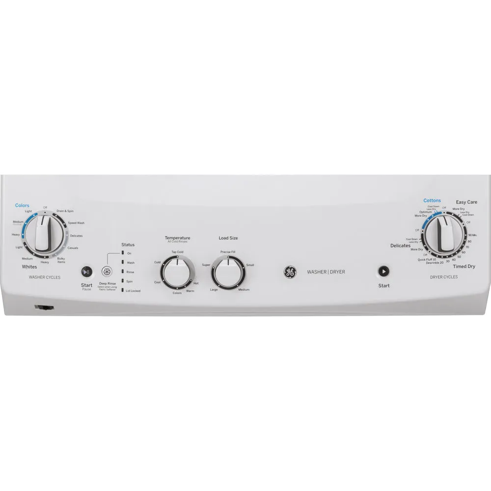 GE 27" Unitized Laundry Gas Dryer - White - GUD27GSSMWW