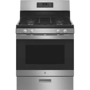 GE 30" Gas Freestanding Range 4.8 Cu Ft - Stainless - JCGBS61RPSS