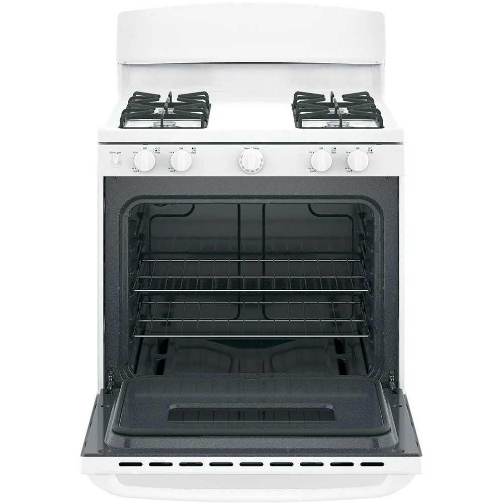 GE 30" Gas Freestanding Range - White - JCGBS10DEMWW