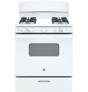 GE 30" Gas Freestanding Range - White - JCGBS10DEMWW