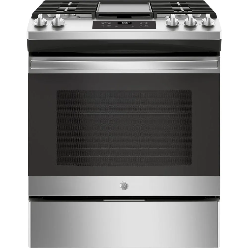 GE 30" Slide-In Gas Range Convection Self Cleaning - Stainless - JCGSS66SELSS