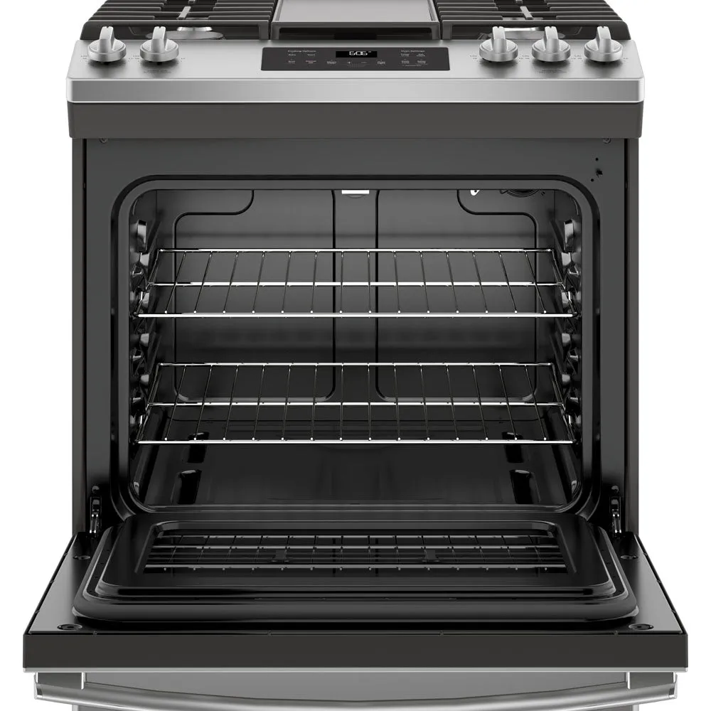 GE 30" Slide-In Gas Range Convection Self Cleaning - Stainless - JCGSS66SELSS