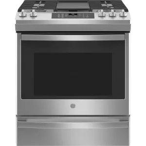 GE 30" Slide-In Gas Range Convection - Stainless - JCGS760SPSS