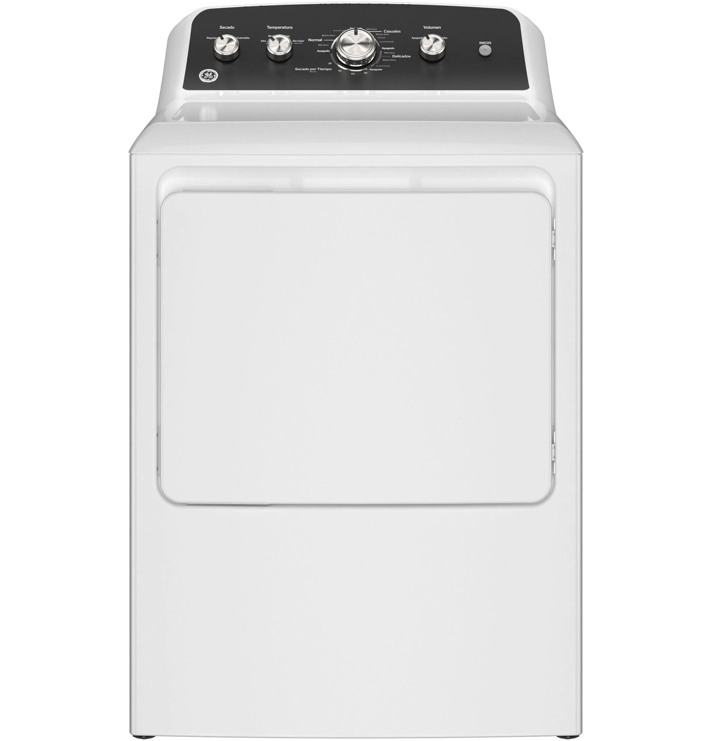 Ge Appliances ETD48GASWWB Ge 7.2 Cu. Ft. Capacity Gas&#X00A0;Dryer&#X00A0;With&#X00A0;Spanish Panel And Up To 120 Ft. Venting&#X200B;